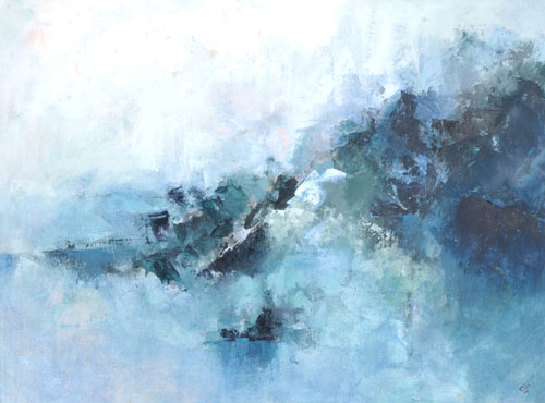 Carol Sprotson's painting resmbling Rough sea
