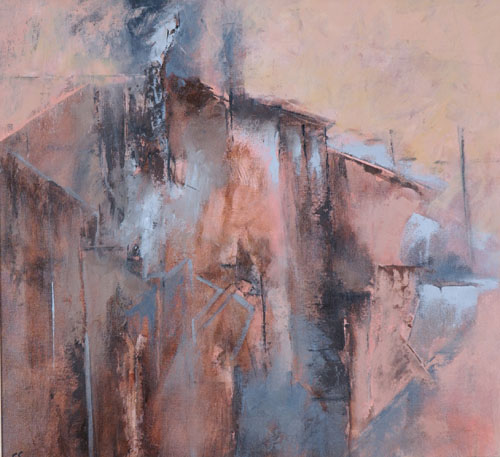 Carol Sproston's abstract oil named Sienna