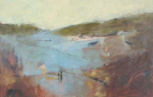 A tidal river in oils